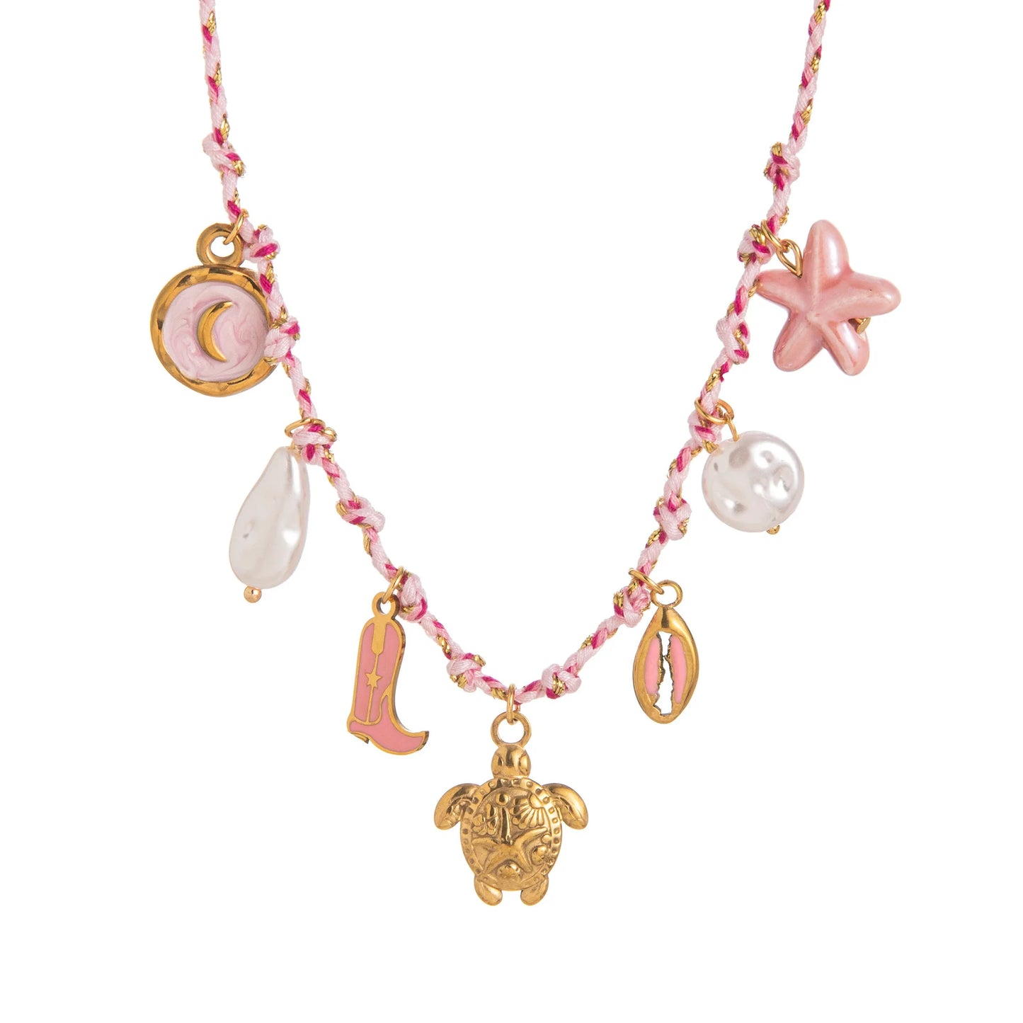 Stainless Steel Summer Ocean Star Pearl