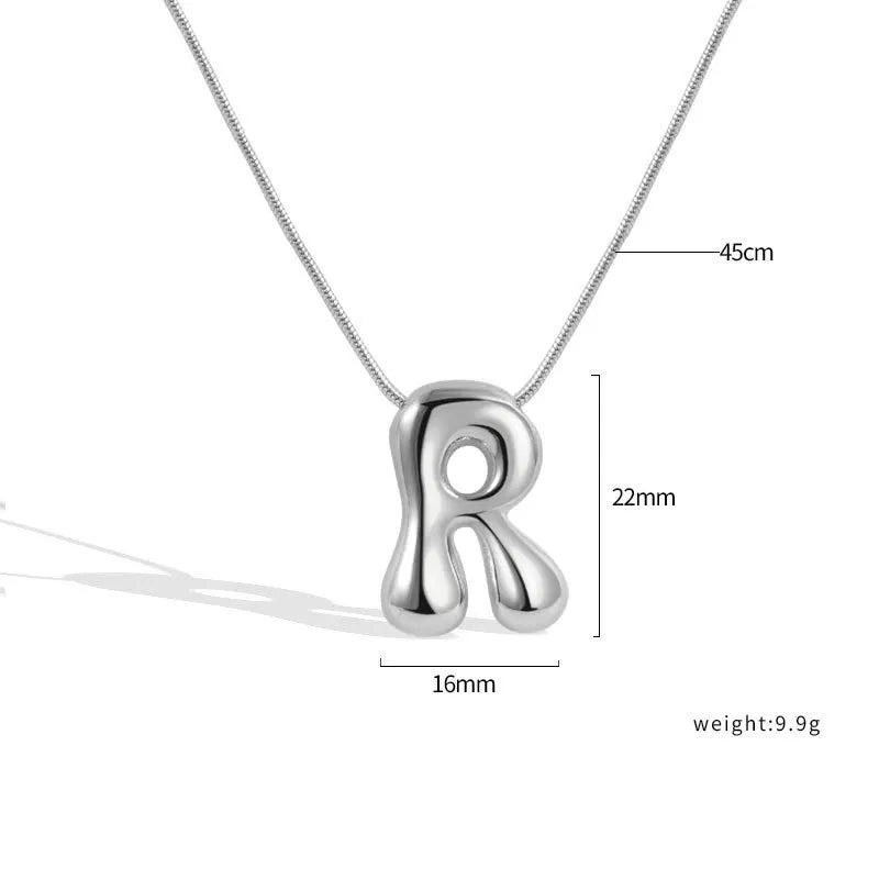 Sterling Silver Letter Necklace
