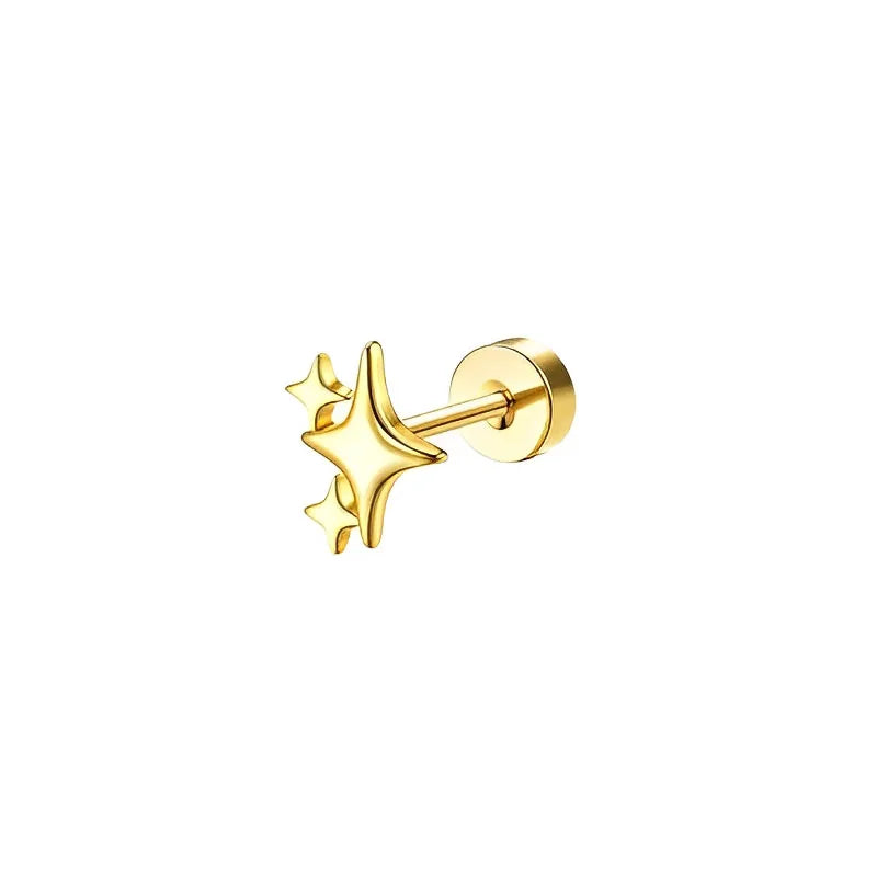 1pc Earrings for Sensitive Ears Stainless Steel
