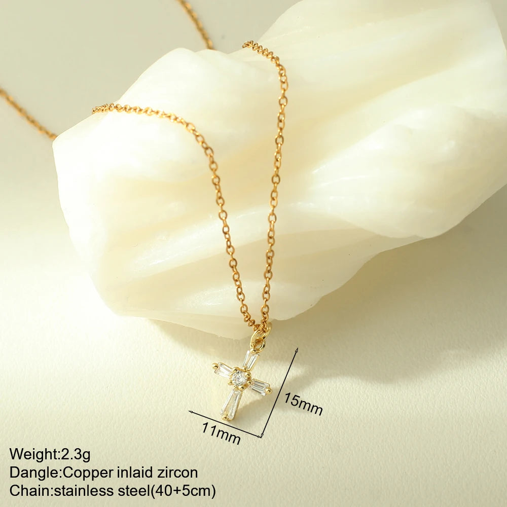 Cross Necklace Stainless Steel