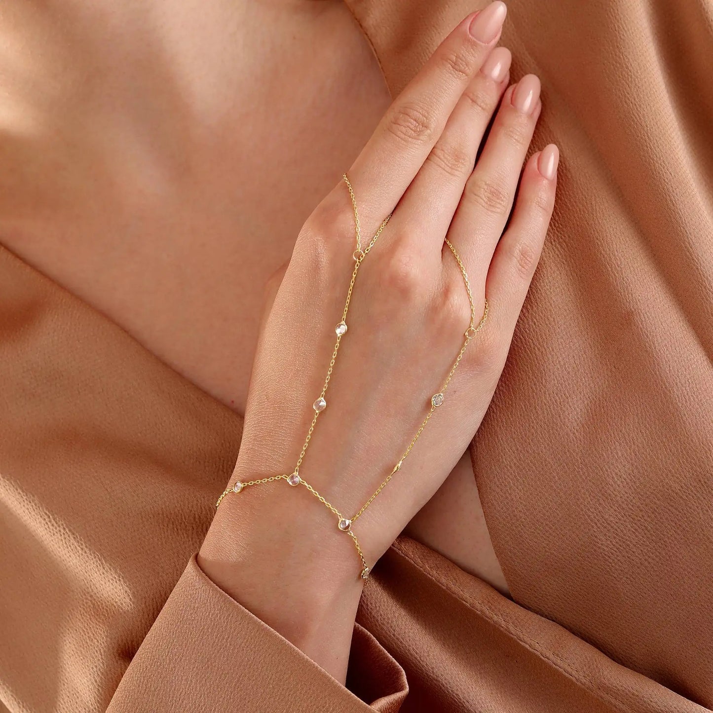 Stainless Steel Hand Chain Bracelet