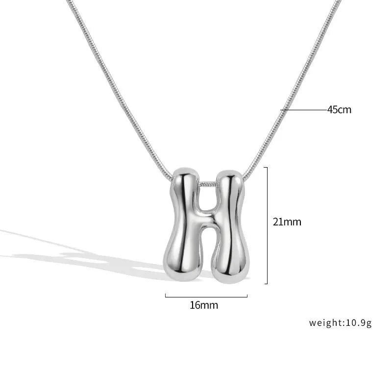 Sterling Silver Letter Necklace