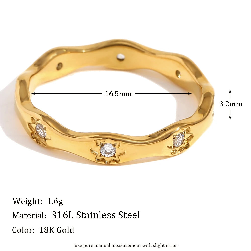 Ring  Stainless Steel  Women Jewelry