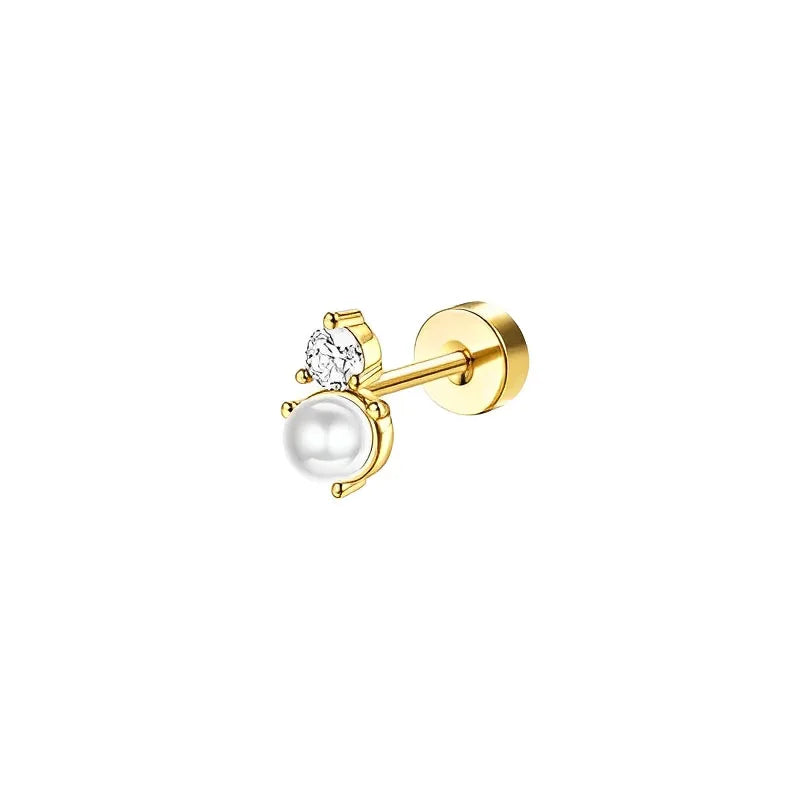 1pc Earrings for Sensitive Ears Stainless Steel