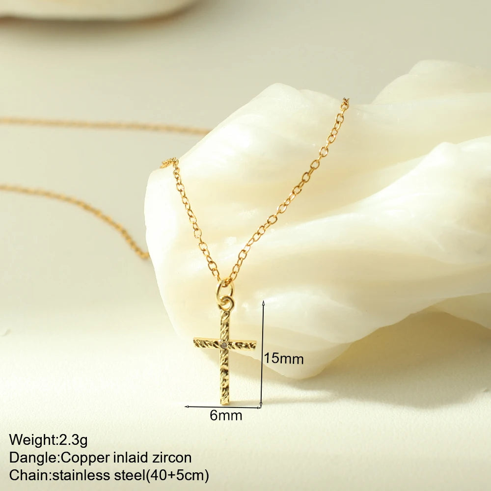 Cross Necklace Stainless Steel