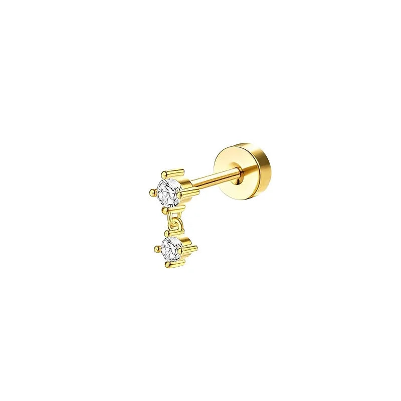 1pc Earrings for Sensitive Ears Stainless Steel