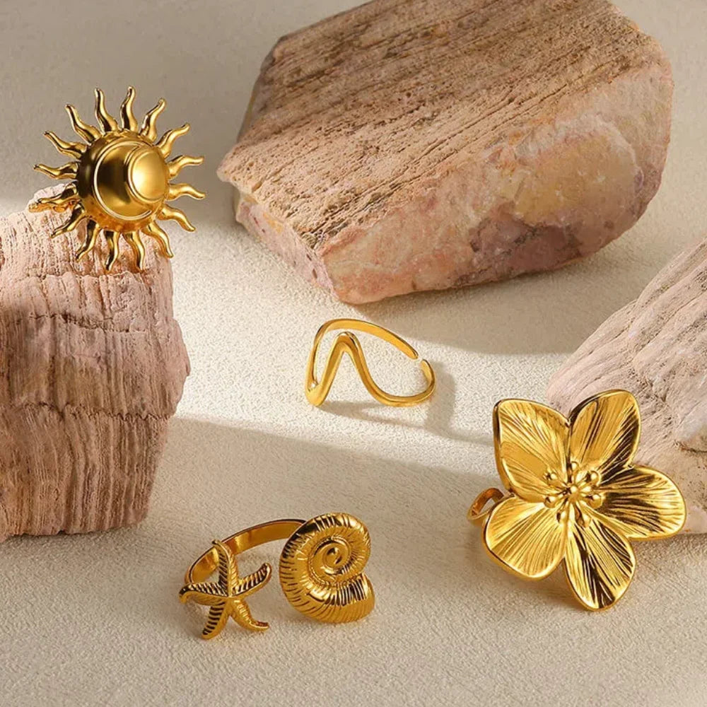 Elegant Stainless Steel  Rings