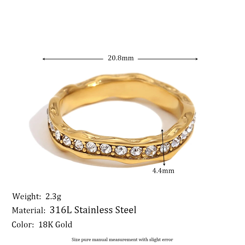 Ring  Stainless Steel  Women Jewelry