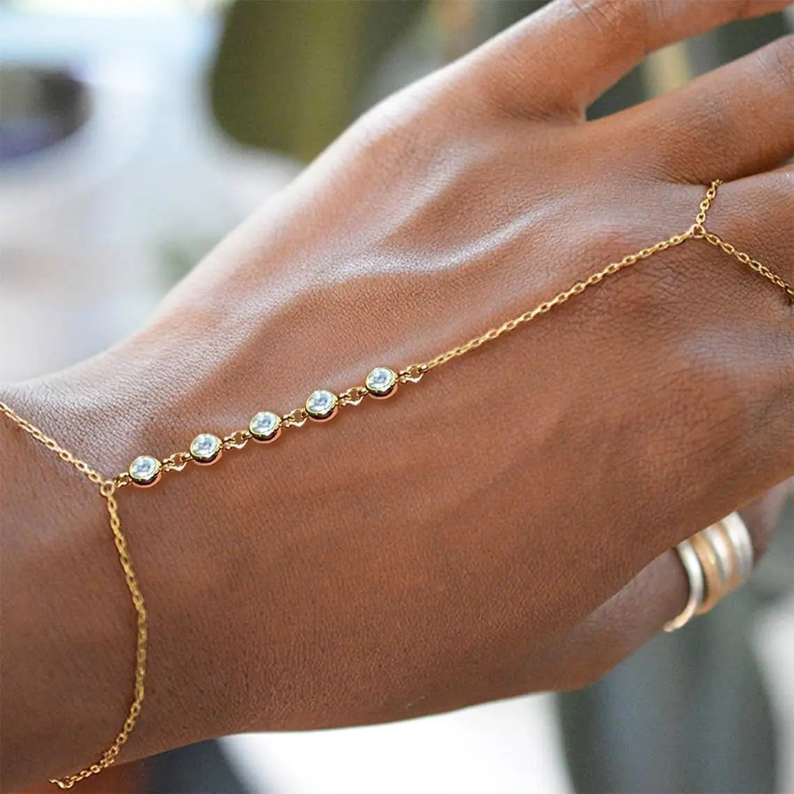 Stainless Steel Hand Chain Bracelet