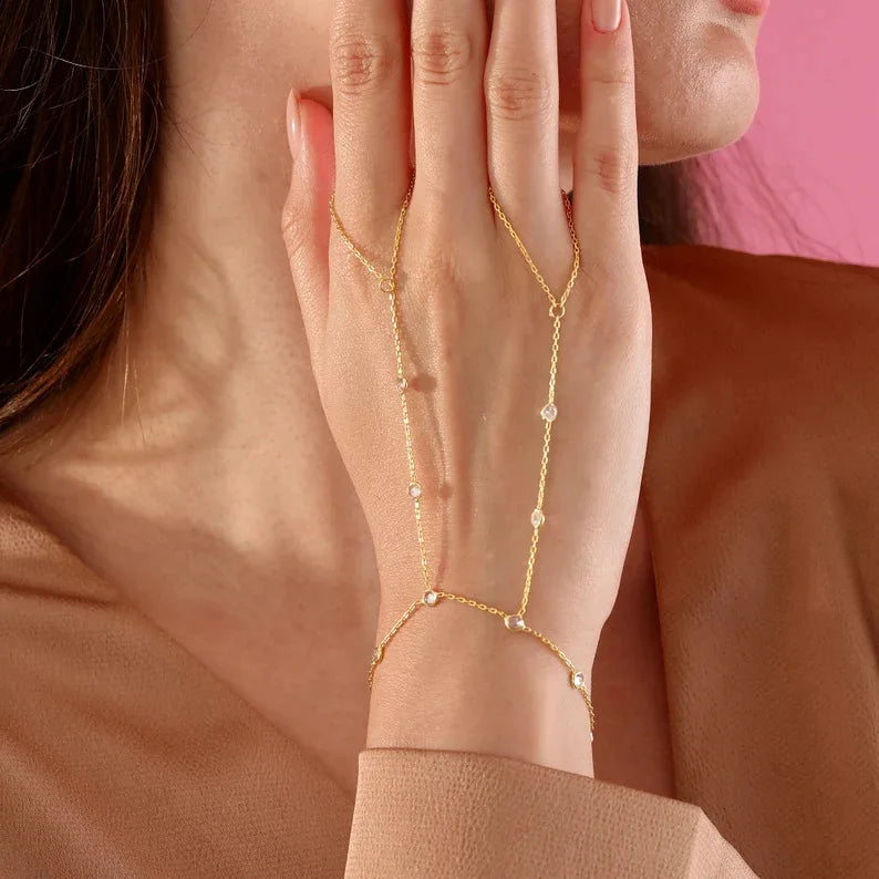 Stainless Steel Hand Chain Bracelet
