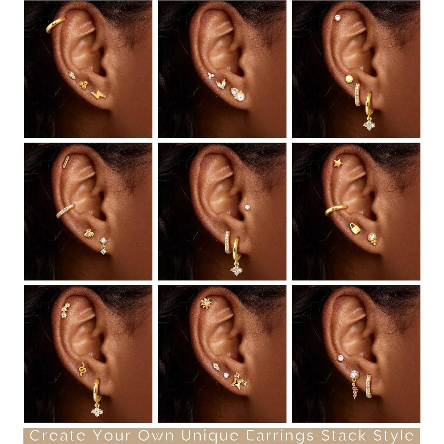 1pc Earrings for Sensitive Ears Stainless Steel