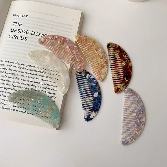 New Acetate Hair Combs Colorful