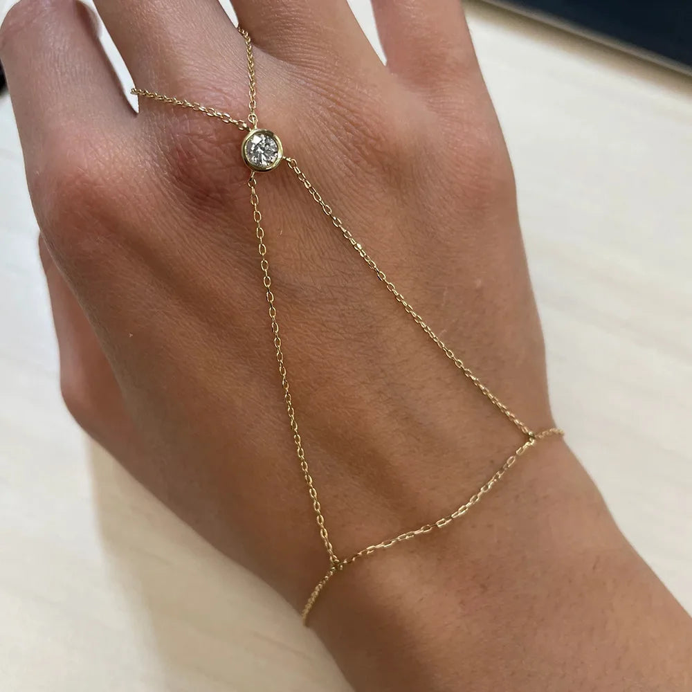 Stainless Steel Hand Chain Bracelet