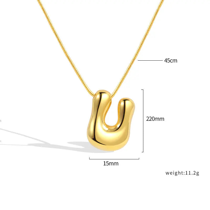 Sterling Silver Letter Necklace