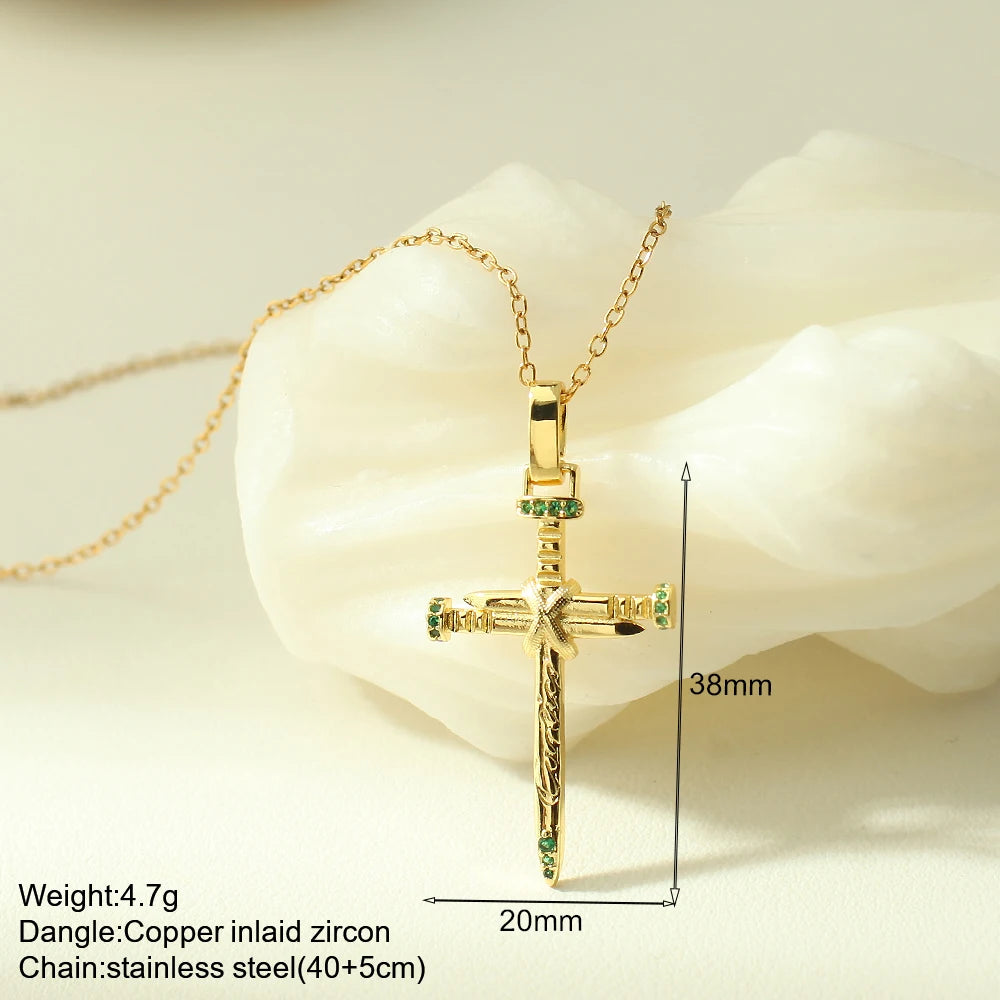 Cross Necklace Stainless Steel