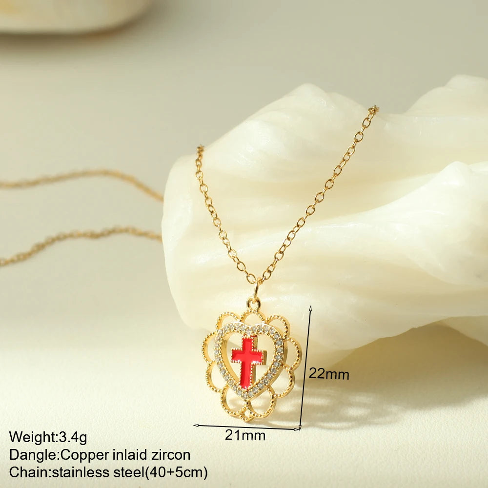 Cross Necklace Stainless Steel