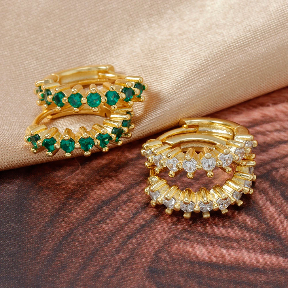 Luxury Stainless Steel  Small Hoop Earrings