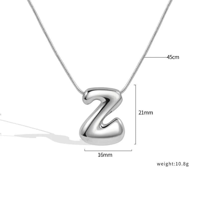 Sterling Silver Letter Necklace
