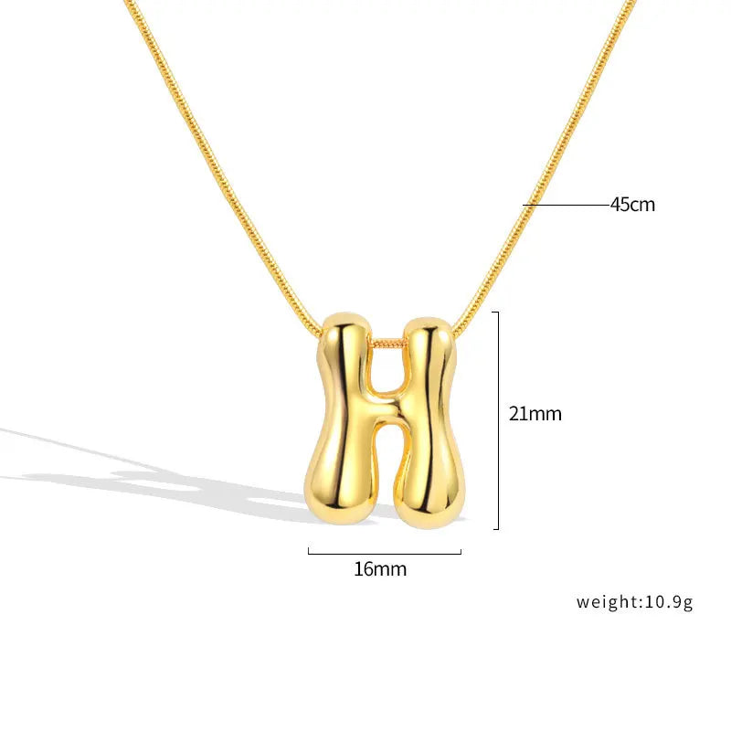 Sterling Silver Letter Necklace