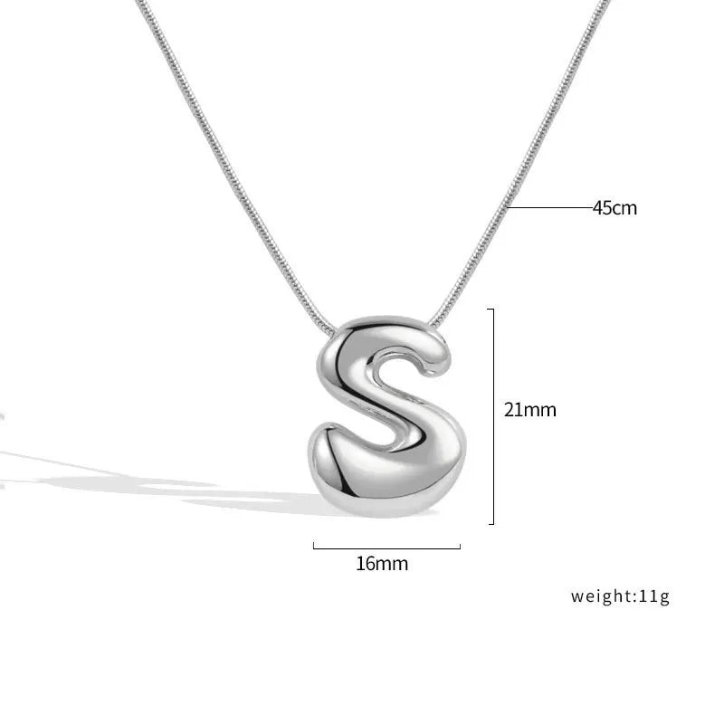 Sterling Silver Letter Necklace