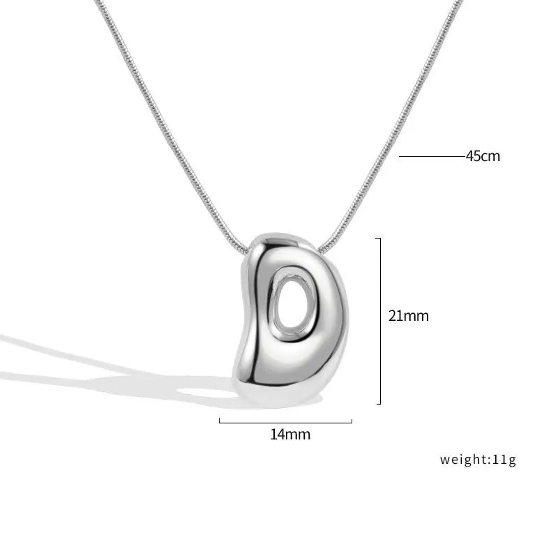 Sterling Silver Letter Necklace