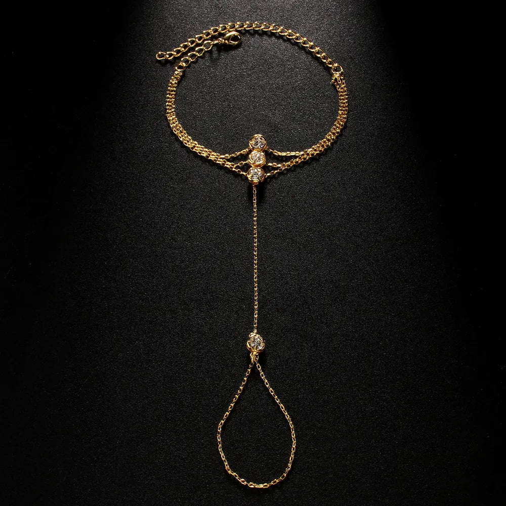 Stainless Steel Hand Chain Bracelet