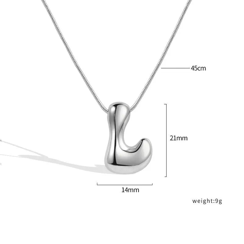 Sterling Silver Letter Necklace