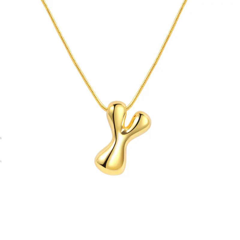 Sterling Silver Letter Necklace