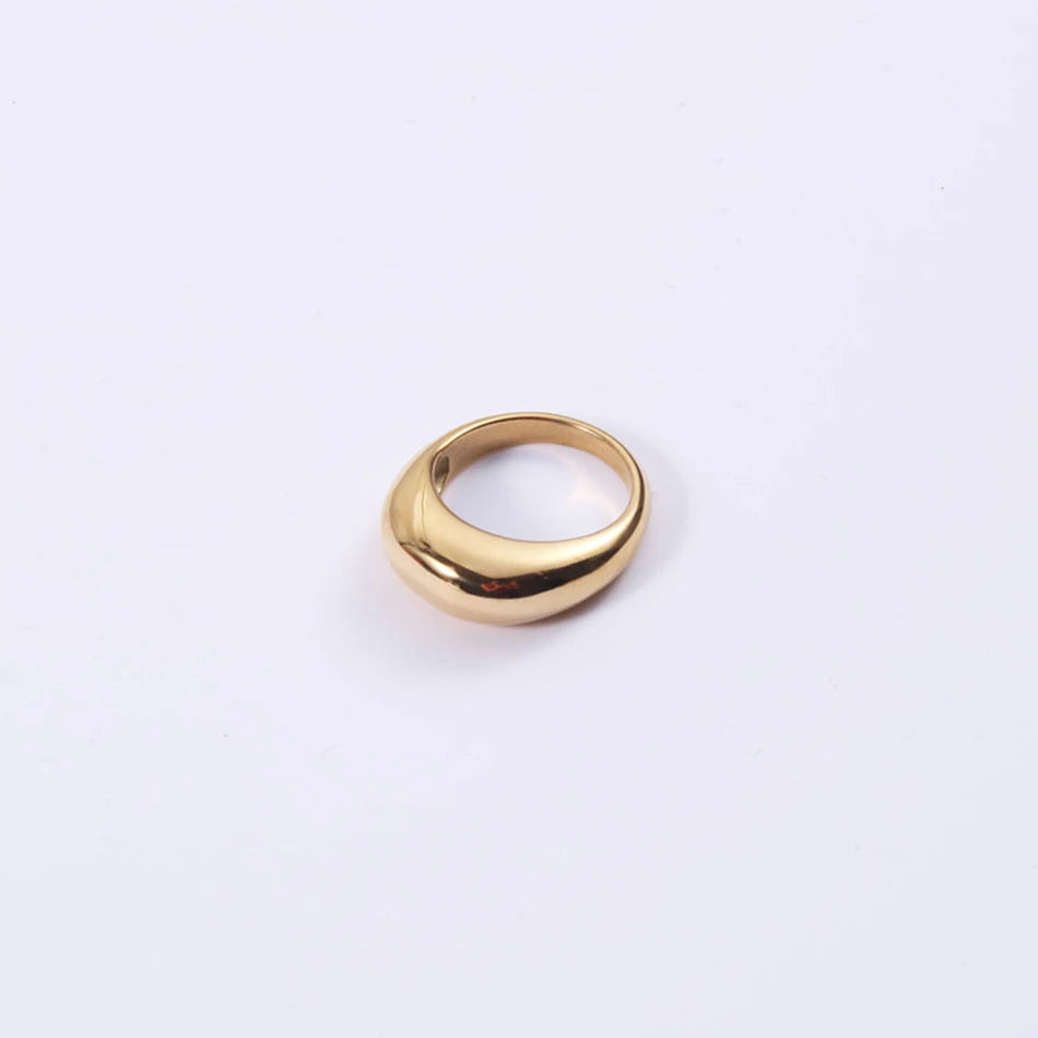 Simple Stainless Steel Rings