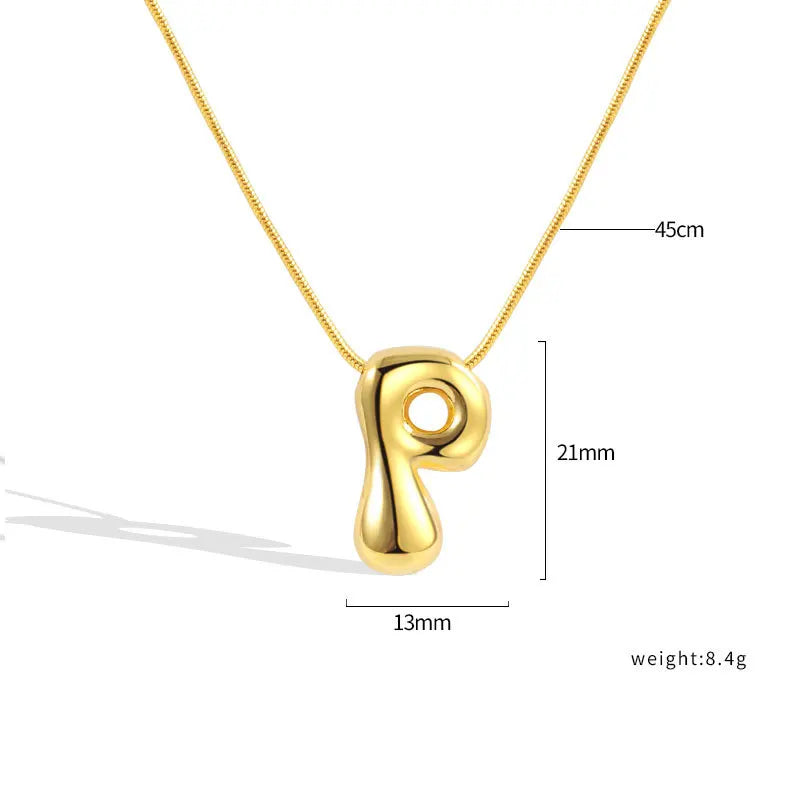 Sterling Silver Letter Necklace