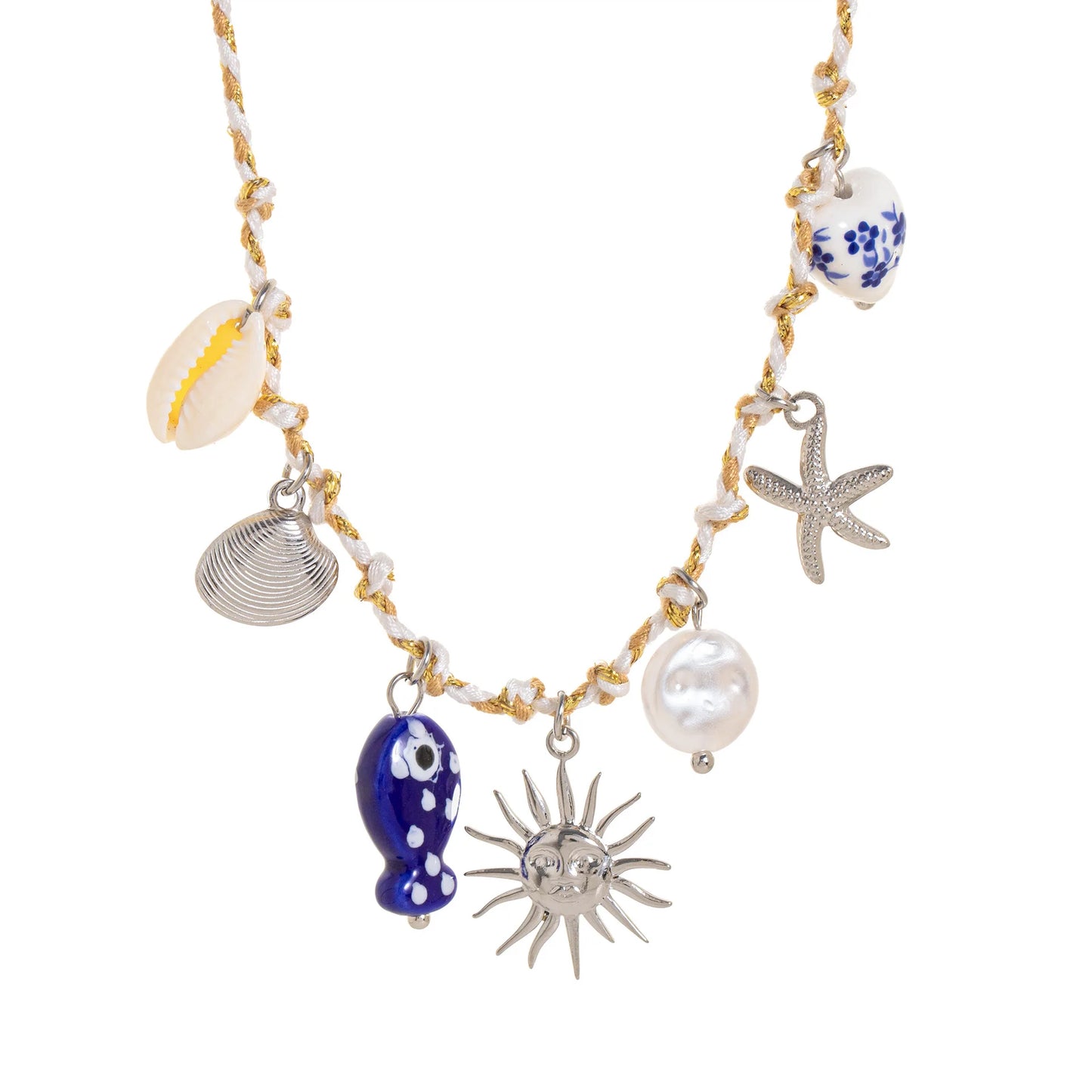 Stainless Steel Summer Ocean Star Pearl