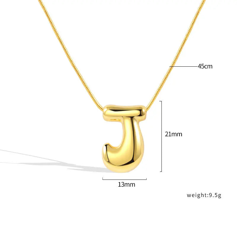 Sterling Silver Letter Necklace