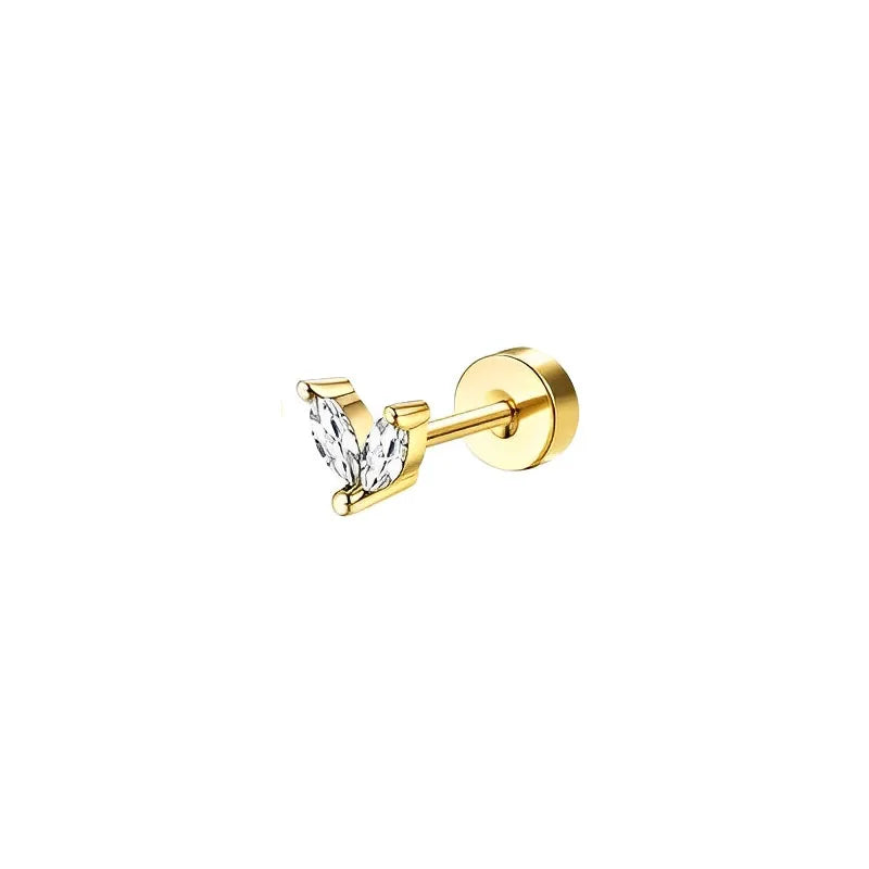 1pc Earrings for Sensitive Ears Stainless Steel