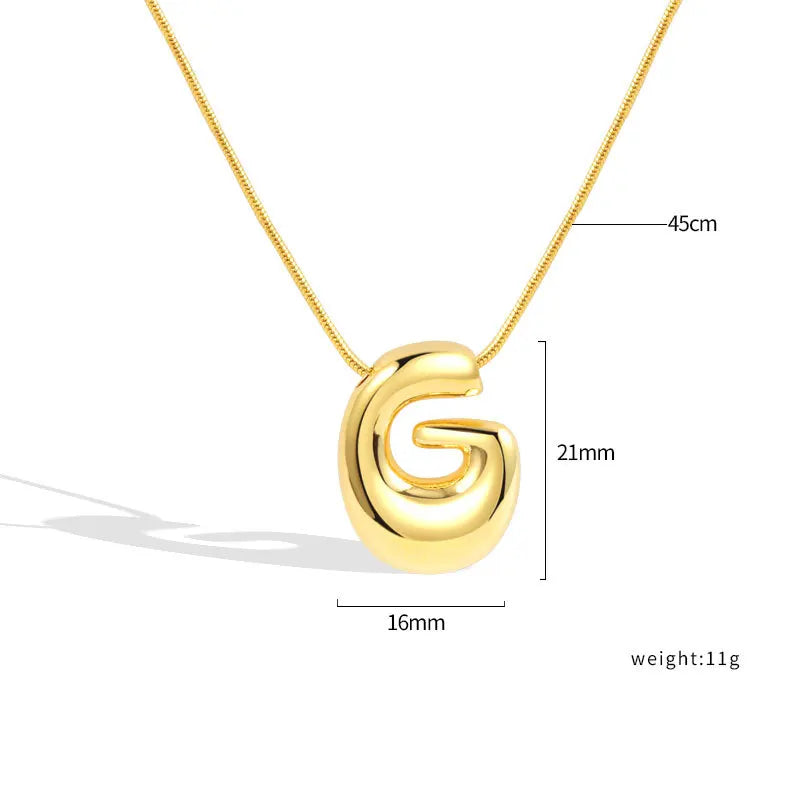 Sterling Silver Letter Necklace