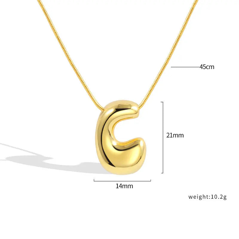 Sterling Silver Letter Necklace