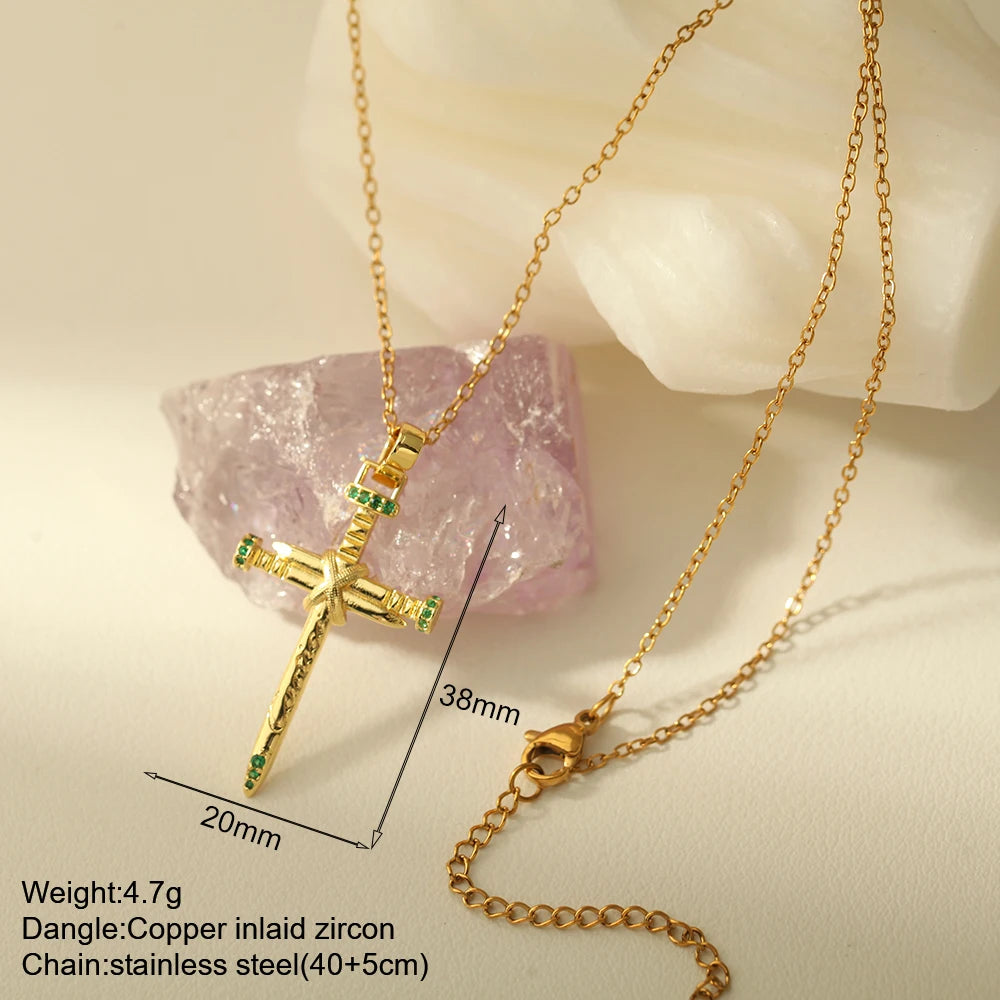 Cross Necklace Stainless Steel