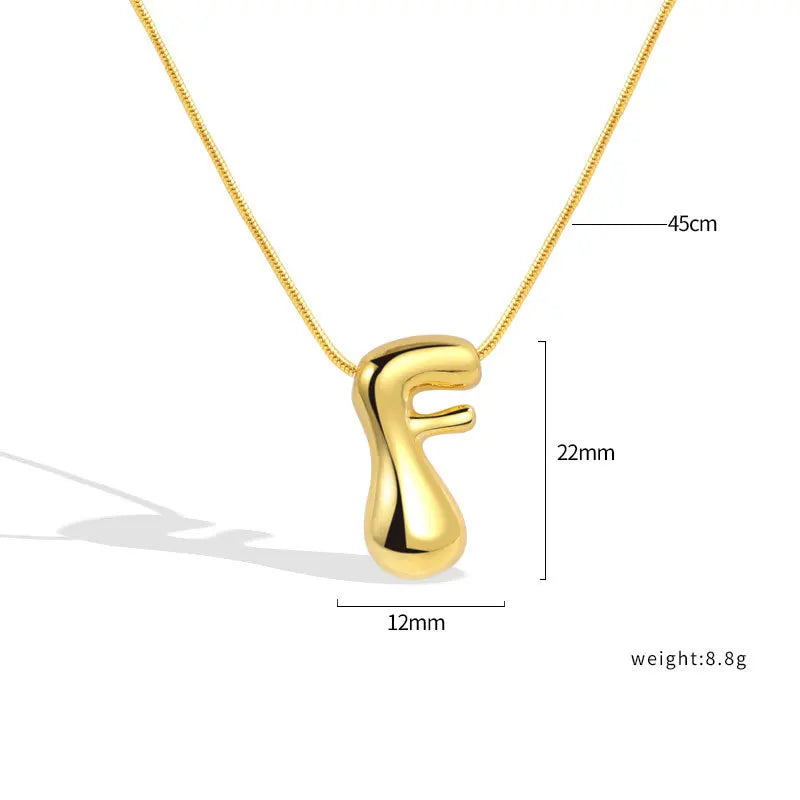 Sterling Silver Letter Necklace
