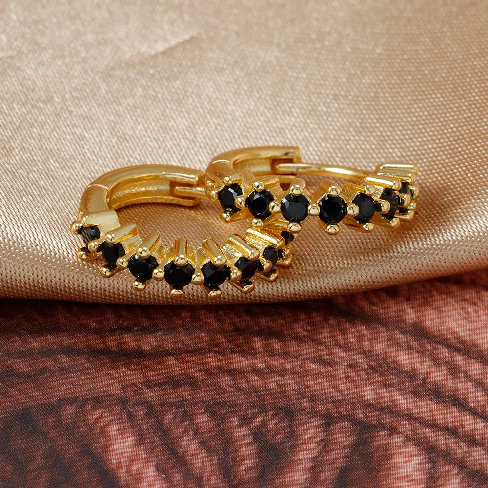 Luxury Stainless Steel  Small Hoop Earrings