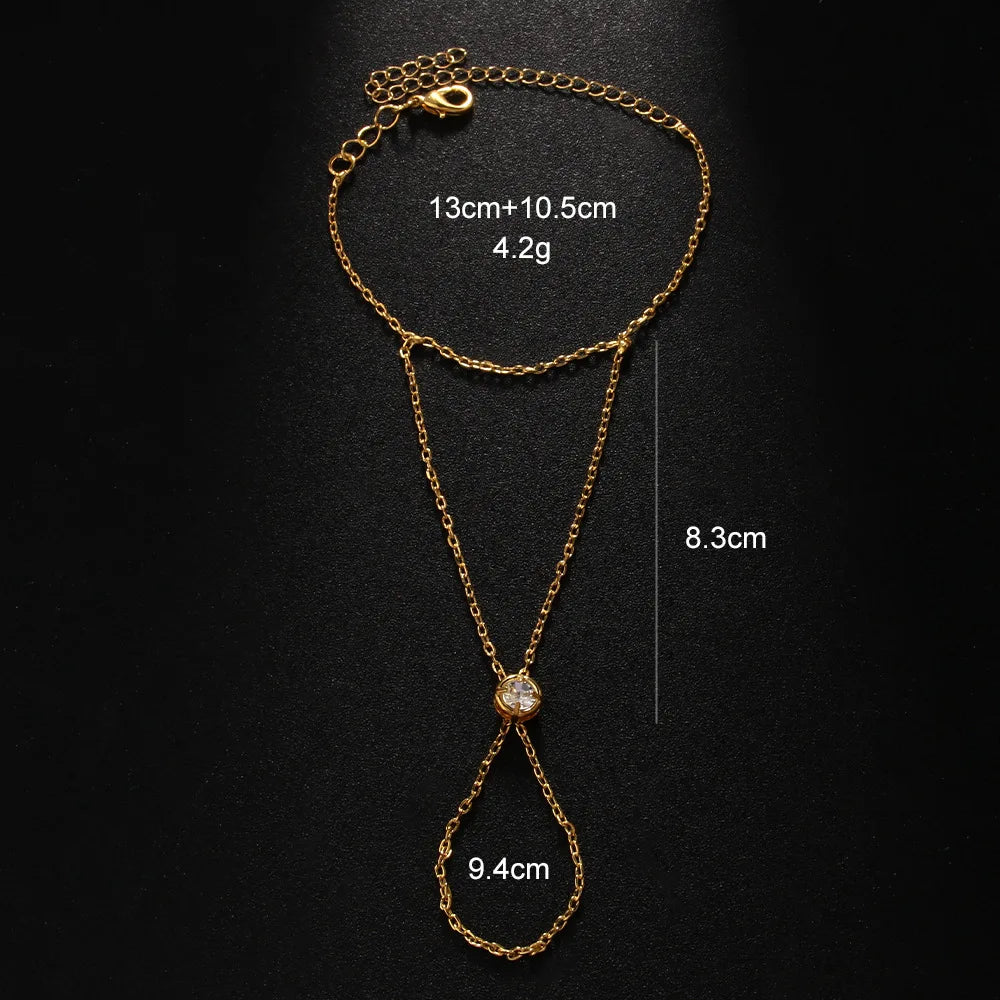 Stainless Steel Hand Chain Bracelet