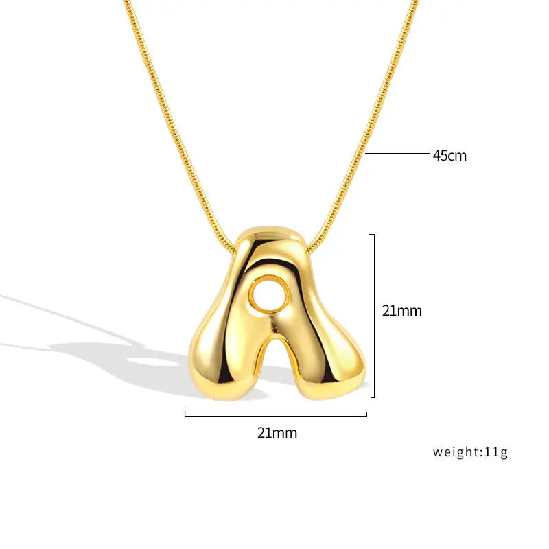 Sterling Silver Letter Necklace