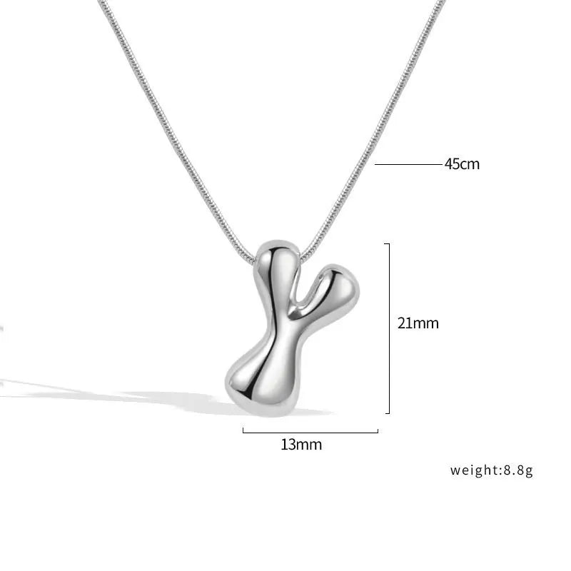 Sterling Silver Letter Necklace