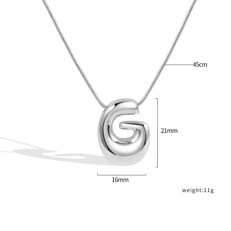 Sterling Silver Letter Necklace