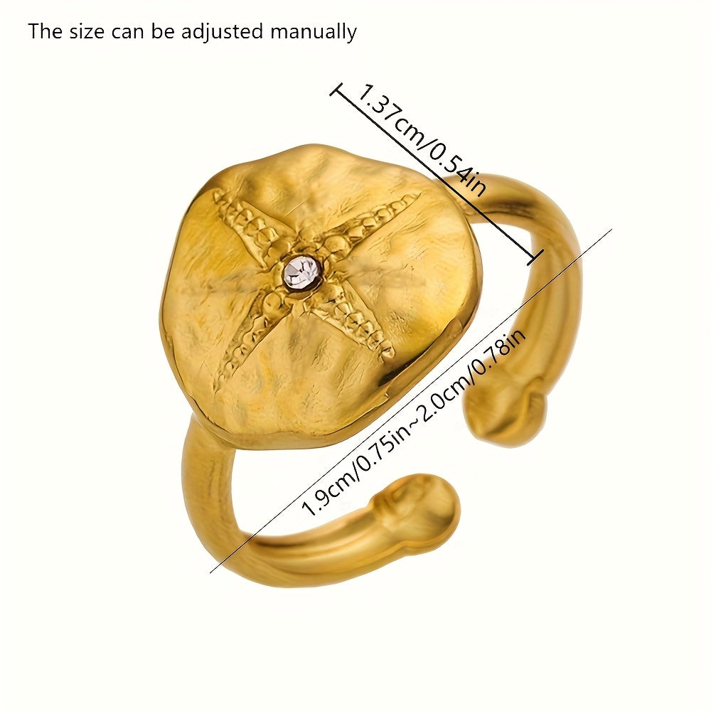 Stainless Steel Star Ring